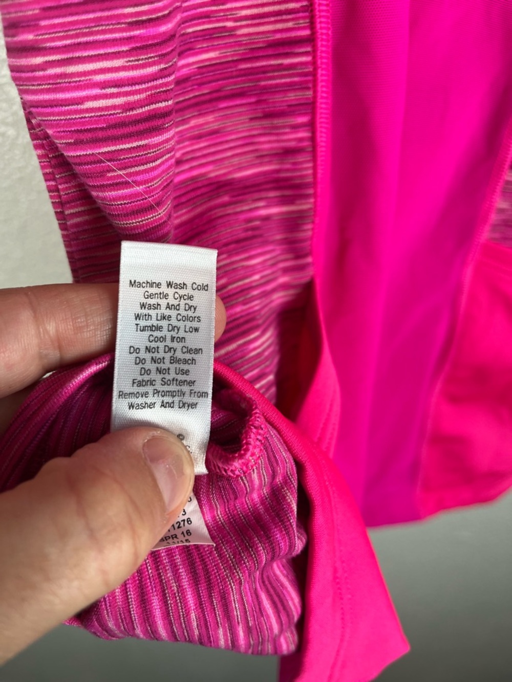 Athleta Space Dye Pocket PR Hot Pink Racerback Athletic Tank Top Women’s MD - Picture 8 of 12